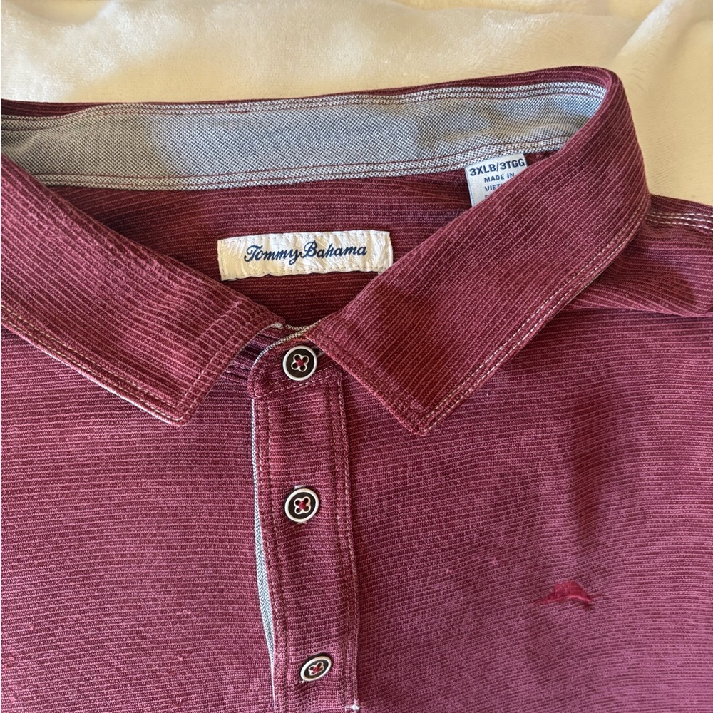 Tommy Bahama Men's Maroon Casual Shirt
